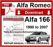 Alfa Romeo 166 Workshop Manual Download